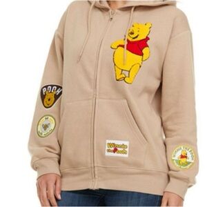 Disney ladies characters hoodie winnie poo